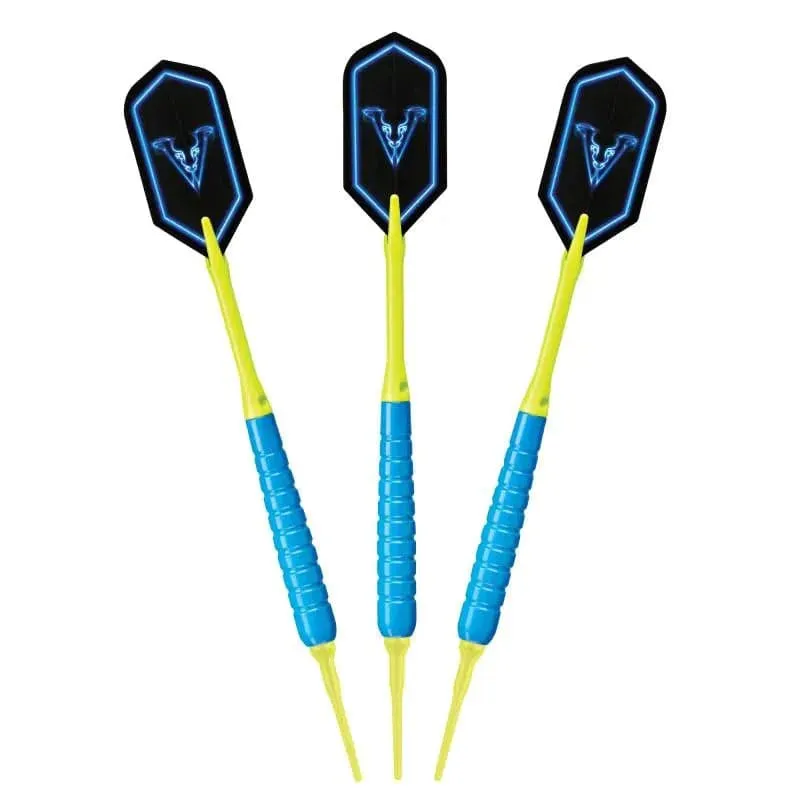 Viper V Glow Yellow/Blue Soft Tip Darts 18G