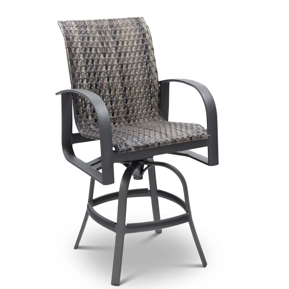 Wakefield Woven Swivel Barstool