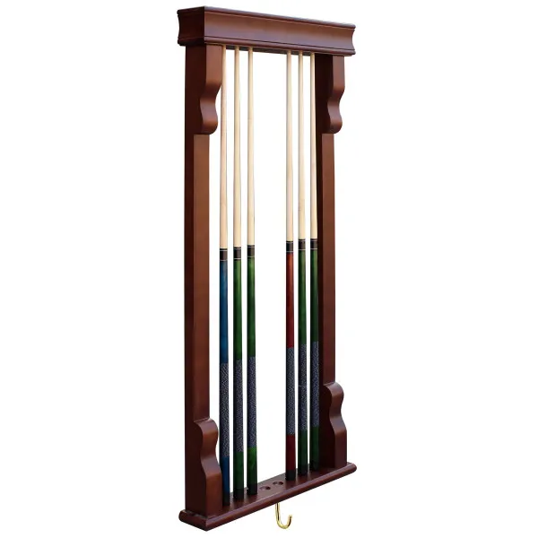 Wall Mounted Cue Rack – Antique Walnut