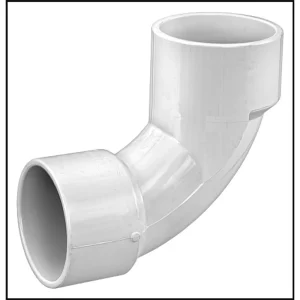 Waterway Plastics PVC #411-9200 Elbow Sweep 90 Degrees Slip 3″ x Slip 3″