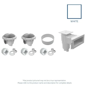 Wide Mouth Dual Skimmer System for Steel Wall Pools